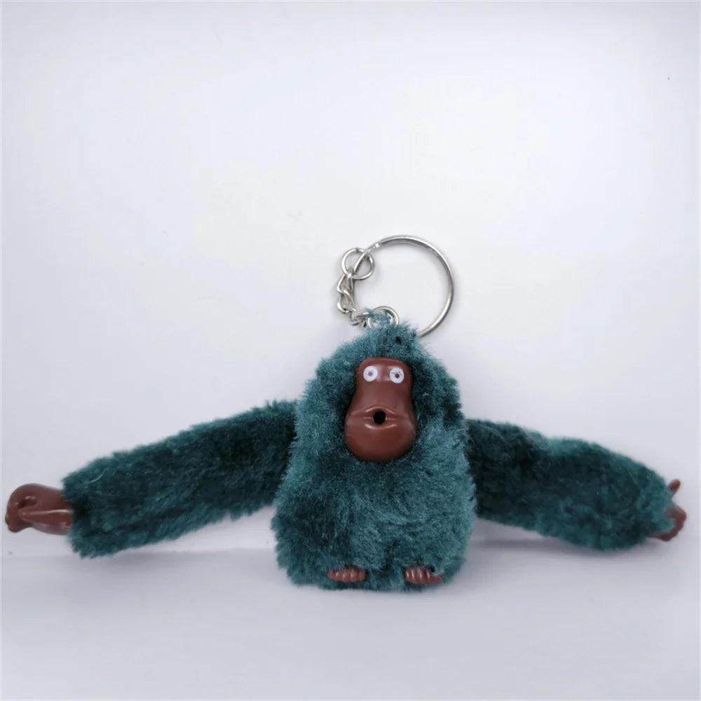 Funny Plush Monkey Keychain Gorilla Long Arm Animal Backpack Pendant Handbag Key Ring Decoration Adult Birthday Gifts Kids Toys