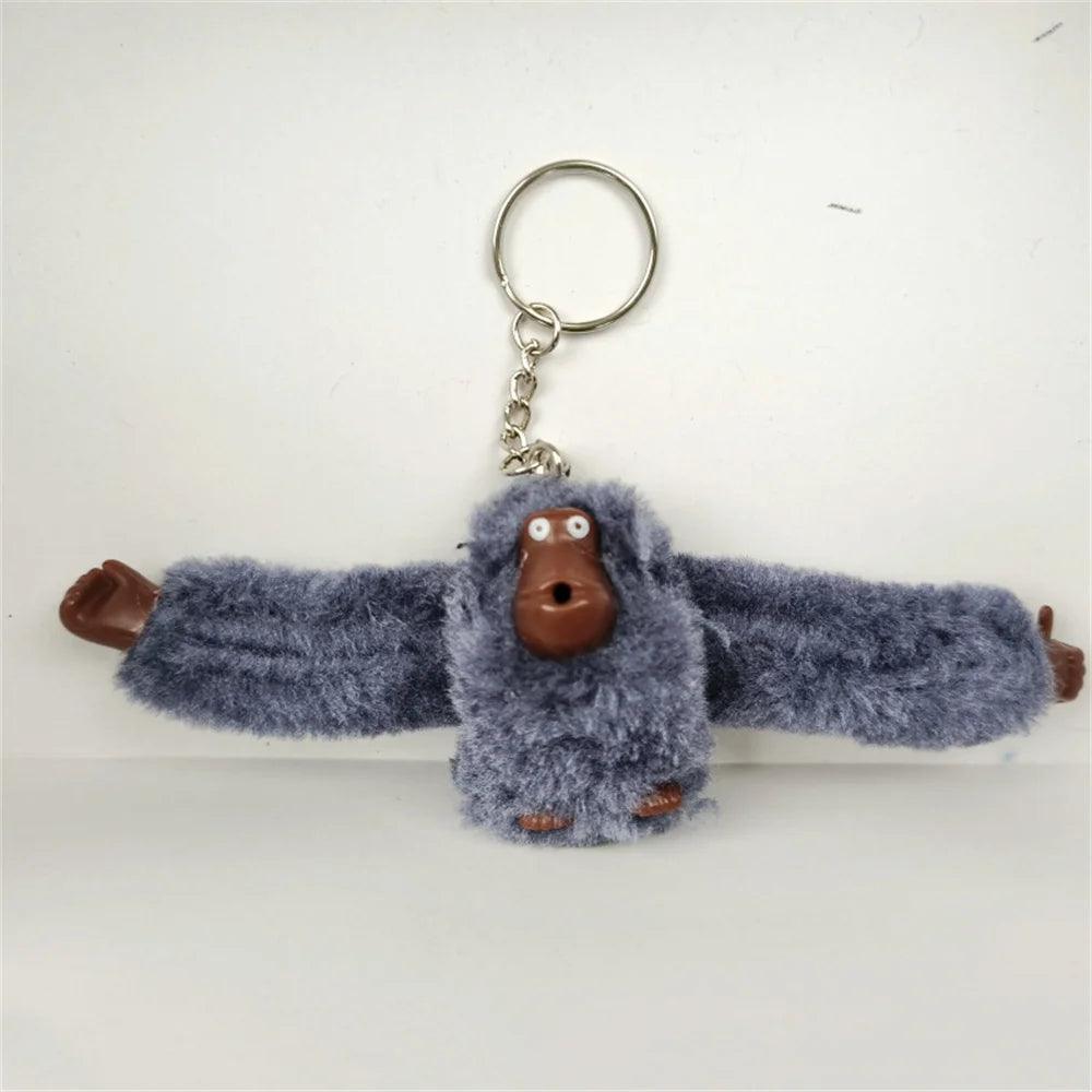 Funny Plush Monkey Keychain Gorilla Long Arm Animal Backpack Pendant Handbag Key Ring Decoration Adult Birthday Gifts Kids Toys