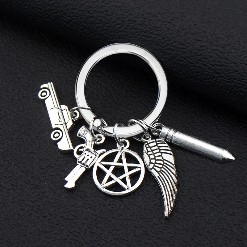 Angel Wicca Dean Winchester Jensen Ackles Supernatural amulet pendant necklace Drop Ship