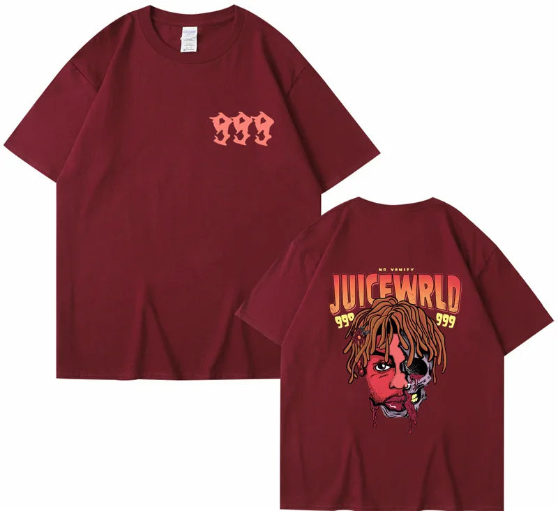 Rapper Juice Wrld 999 Short T Shirt Men's Women's Letter Printed Tshirts Y2k Casual Fashion Sportswear Summer Clothing