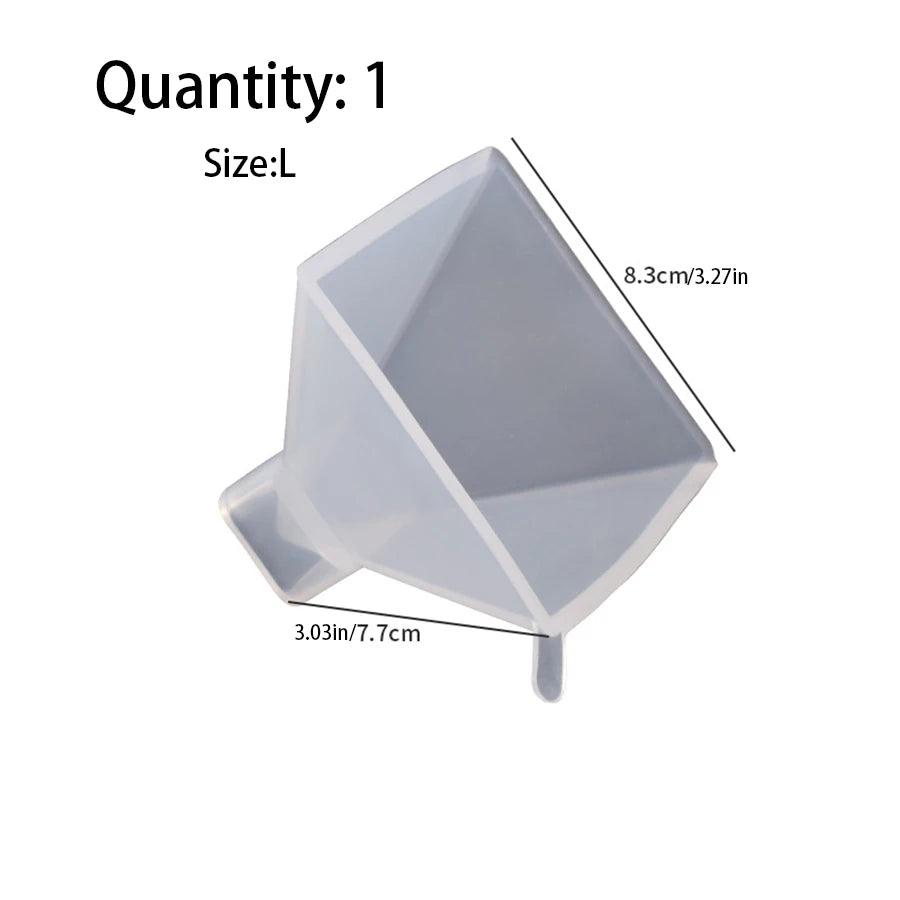 1pcs Pyramid Silicone Molds DIY Resin Decorative Craft Jewelry Making Mold Resin Molds For Jewelry