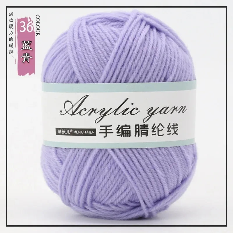 Four Strands Acrylic Knitting Yarn For DIY Handwoven Starter
