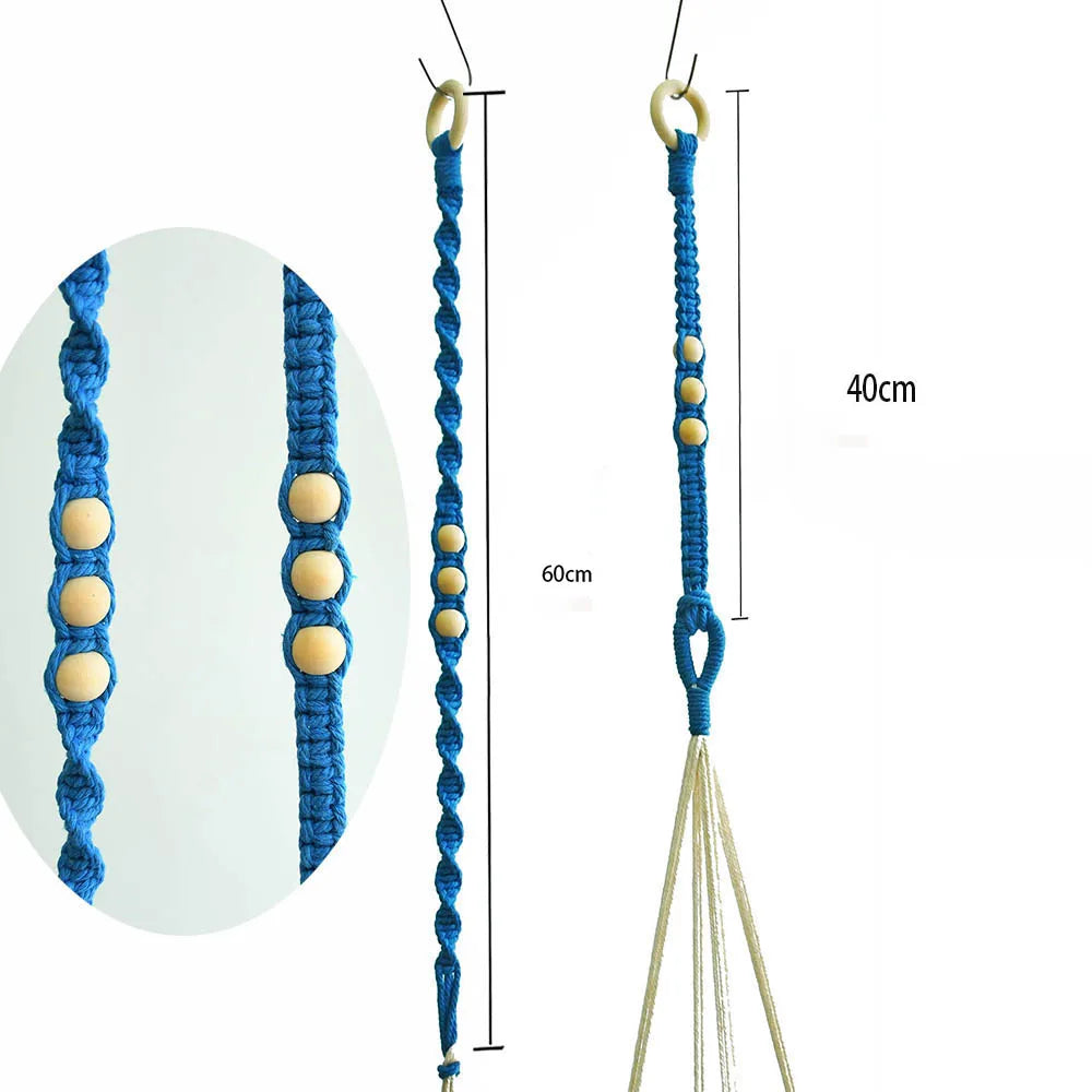 New arrival handmade macrame cotton pot hanger extension   pot extension hanger