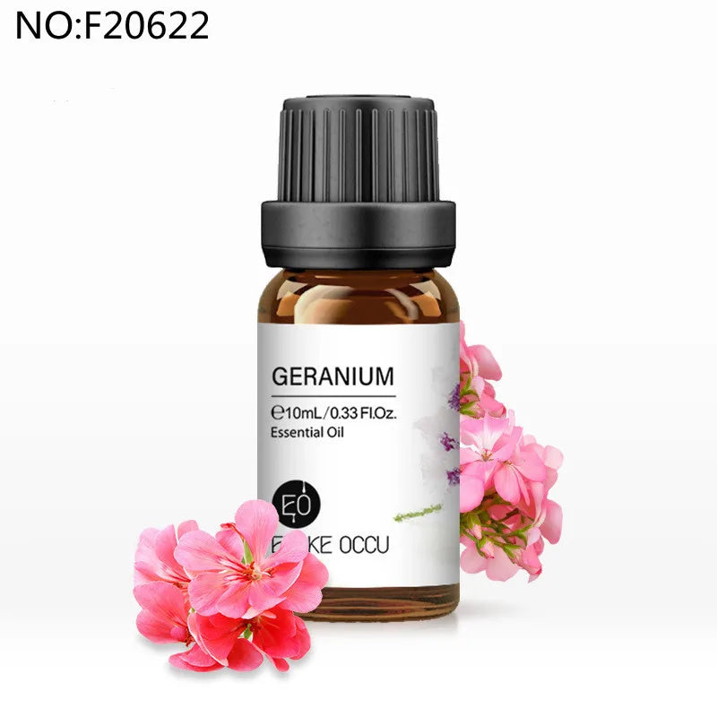 10ml Essential Oil Organic Plant 34 FLAVOR for Diffuser, Humidifier, Massage, Sleep, Bath, Soap,SPA, DIY Scented Candle Perfume