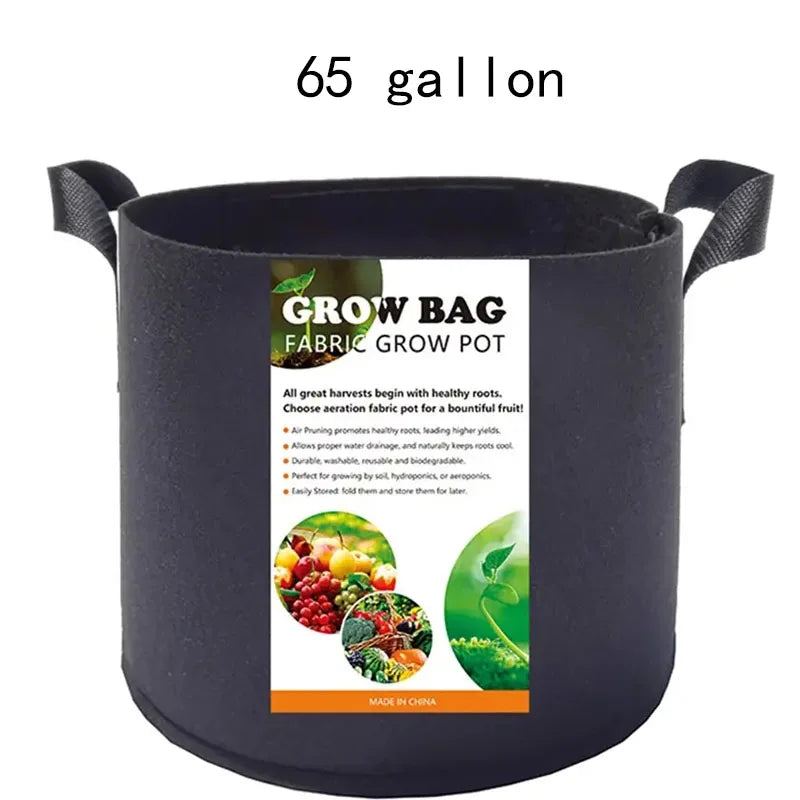 Felt Planting Bag with Handle, Thickened, Non-woven, Vegetable, Flower, Plant, Mushroom, Planting Fabric, Flowerpot with Handle