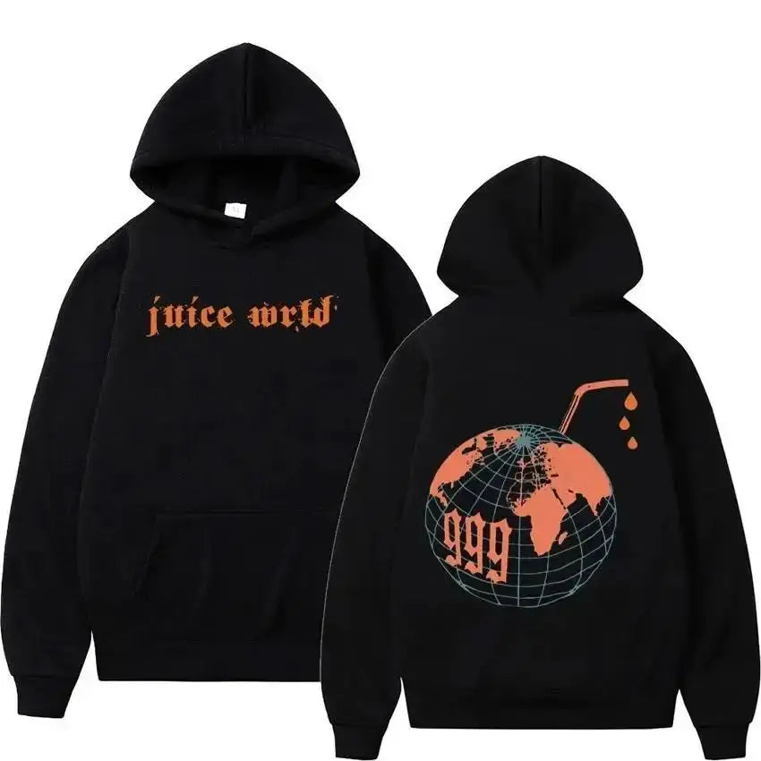 Juice WRLD Hoodies Men Women's Hooded Sweatshirts Fashion Hip Hop Casual Pullovers Autumn Boys Girls Black Streetwear Juicewrld