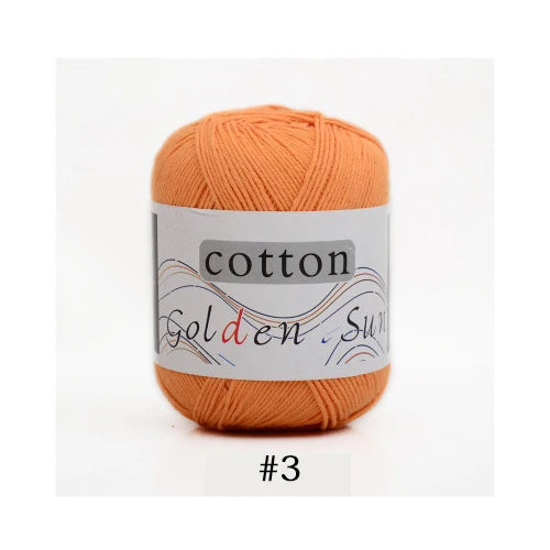 100 Percent Cotton Yarn for Hand Knitting and Crochet 8 Ply Worsted Soft Yarn for Sweaters and Blankets 50g 200m