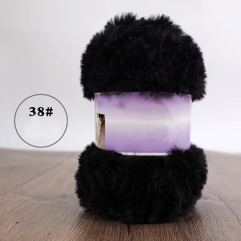 Imitation Fur Yarn 200g Knitting Warm Slippers Hats
