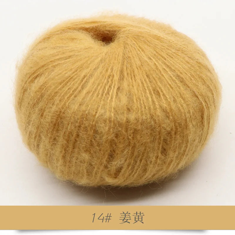 Mohair Yarn 25g Soft Knit Wool For Scarves And Sweaters