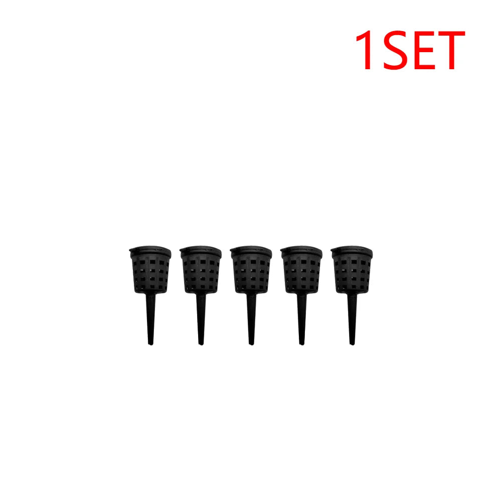 10-60PCS Portable Fertilizer Box Automatic Planting Cover Basket Box Plastic Plant Bug Nursery Pots With Lid Bonsai Tool