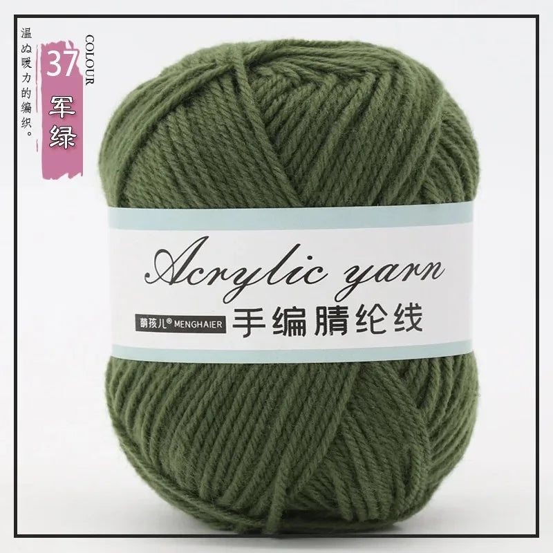 Four Strands Acrylic Knitting Yarn For DIY Handwoven Starter