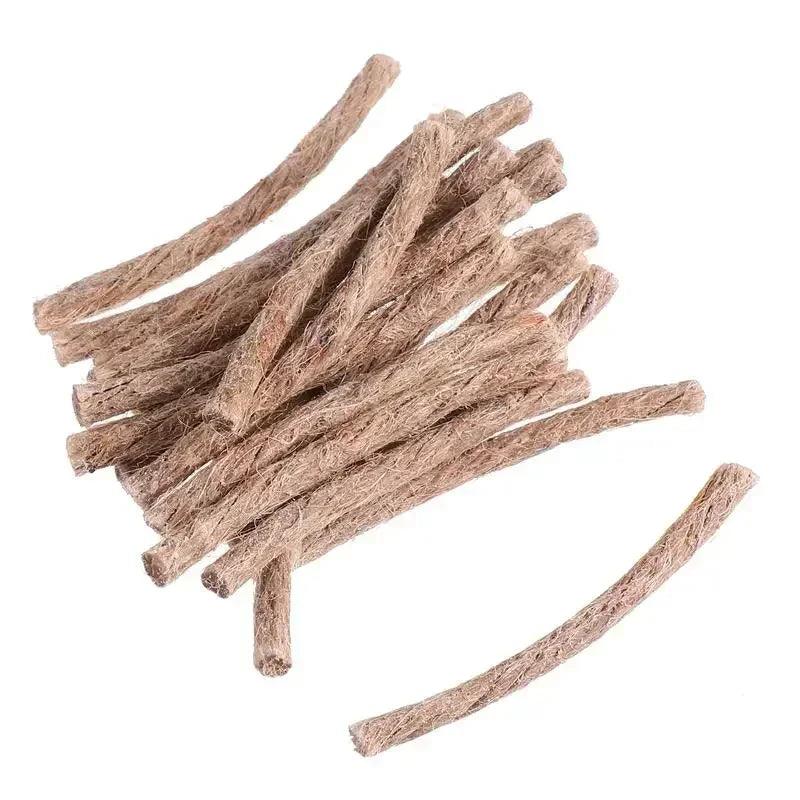410pcs Beeswax Hemp Rope Outdoor Camping Picnic BBQ Supplies First Aid Accessory Wood Burning Fireplace Ignition Hemp Ropes