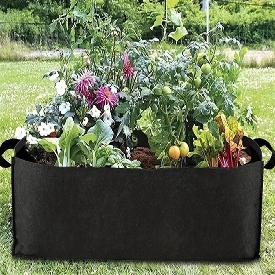 Non-woven planting bag Gardening potato tomato vegetable plant growth bag Large color rectangular planting bag