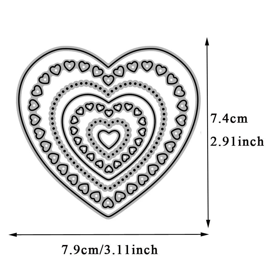 Decorative Nesting Metal Cutting Dies For Diy Scrapbooking Photo Album Embossing Paper Card Crafts