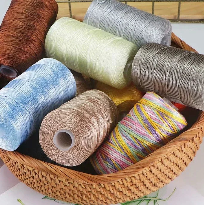 Silk Ice Line Cotton Crochet Yarn 1.5mm For Hand Knitting