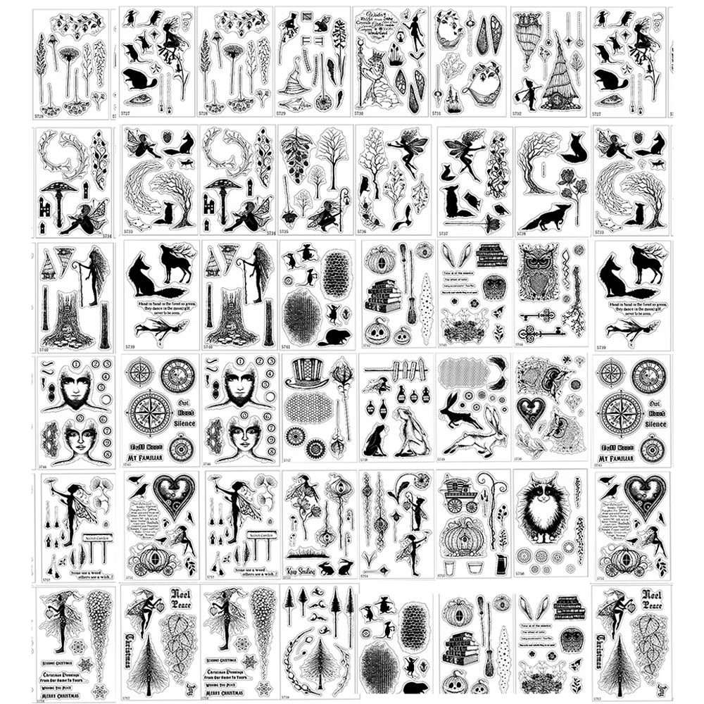 New Arrivals 2024 Plant Owl Fairy Series Clear Stamps Seal for DIY Scrapbooking Crafts Transparent Stamps Making Photo Album