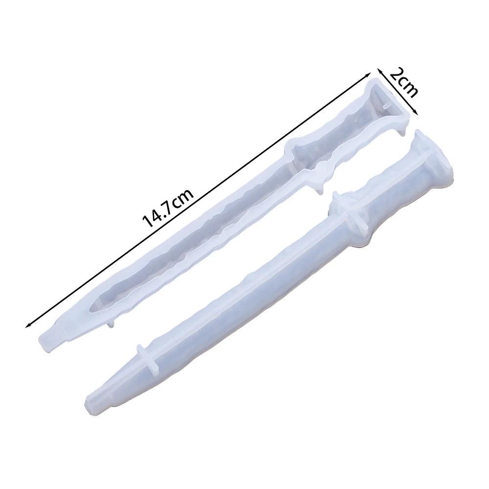 DIY Crystal Epoxy Resin Mold Irregular Shape Magic Wand Ballpoint Pen Silicone Mold Handmade Crafts Tool Resin Casting Molds