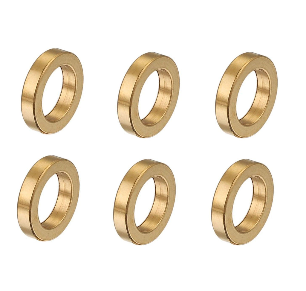 10pcs Stainless Steel Flat Round Spacers Bead Disc Big Hole Loose Beads for DIY Bracelet Necklace Craft Jewelry Making Supplies