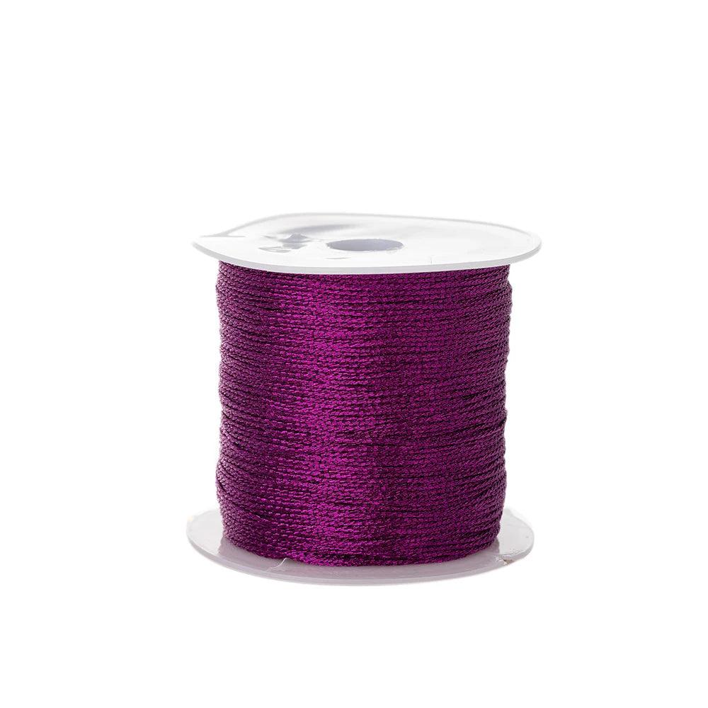 0.4mm 50m Crafts Nylon Cord For Jewelry Making Beading Braided Nylon Satin String for Bracelets Rattail Trim Chinese Knot