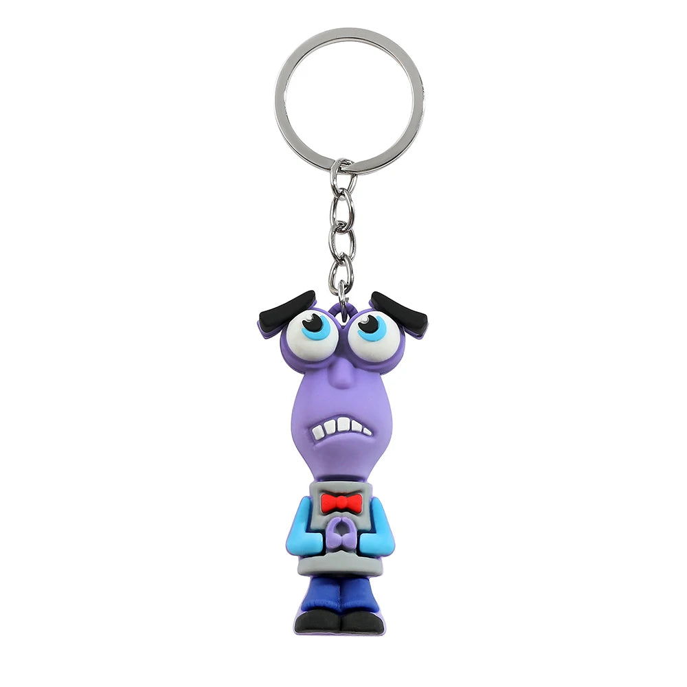 Disney Cartoon Anime Inside Out Figure Pendant Keychain for Women Men Cartoon Backpack Accessories Gifts