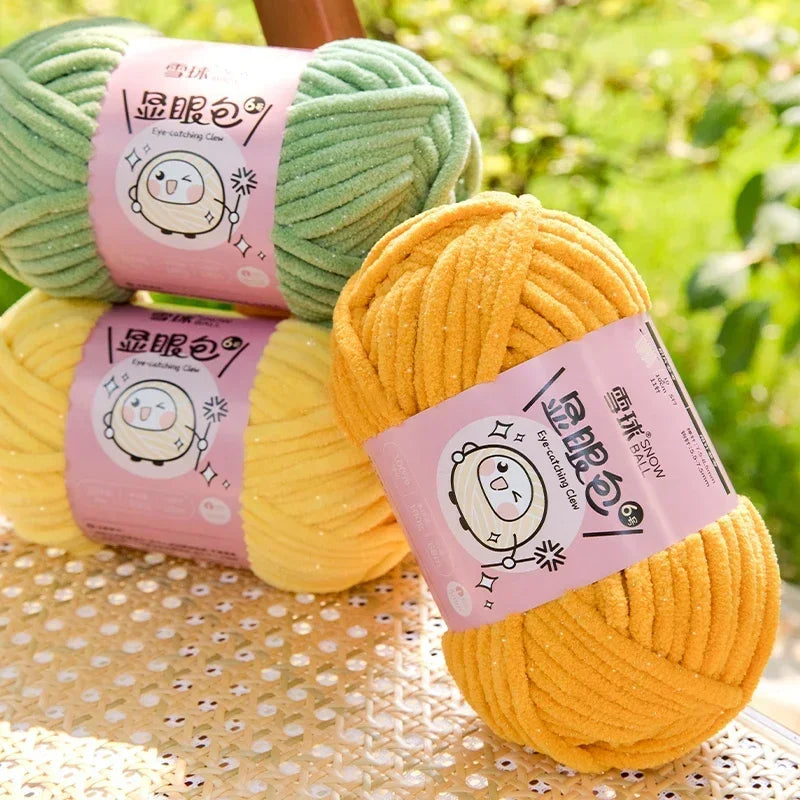 Super Thick Polyester Yarn 100g For Knitting Scarf DIY Craft