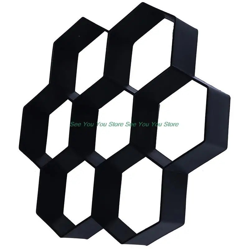 Diy Bestrating Schimmel Thuis Tuin Vloer Road Beton Stepping Oprit Steen Path Mold Patio Maker Zwart Plastic Maken