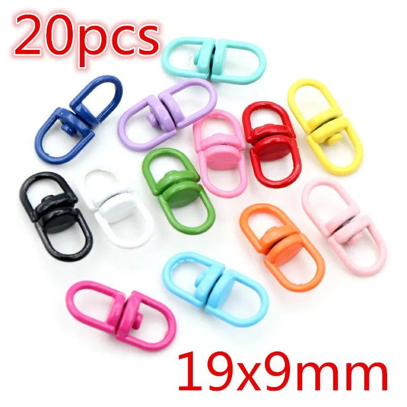 Colorful Mixed Alloy Split Jump Rings Lobster Clasp Eyelets Screw Pins Keychain DIY Jewelry Making Accessories Supplies