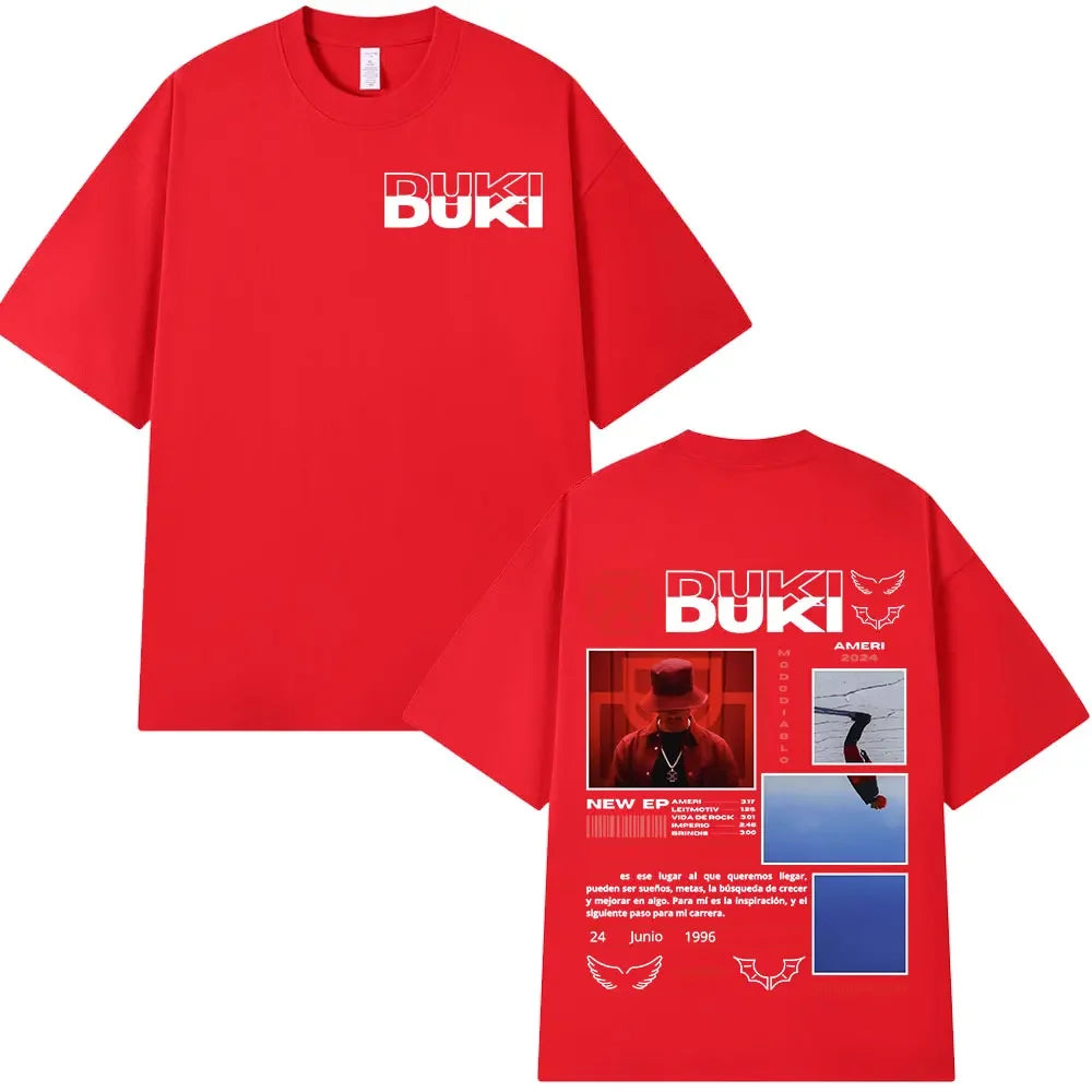 Rapper Duki Ameri Tour Graphic T Shirt for Women Fashion Hip Hop O Neck Short Sleeve Comfort Tee