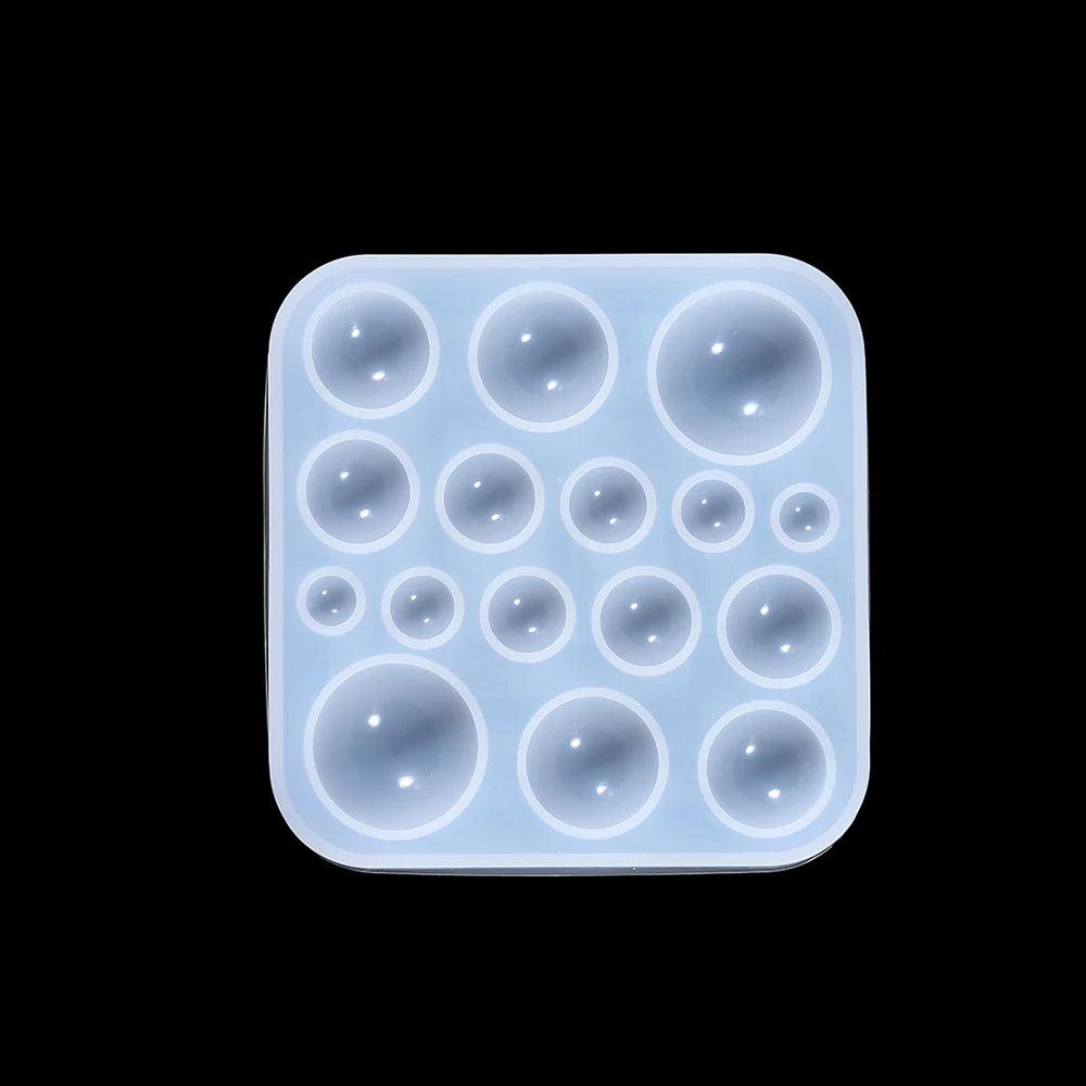 Round Cabochon Pendant Epoxy Resin Silicone Mould Jewelry Making Handmade Tool Crystal Epoxy Resin Molds Supplies