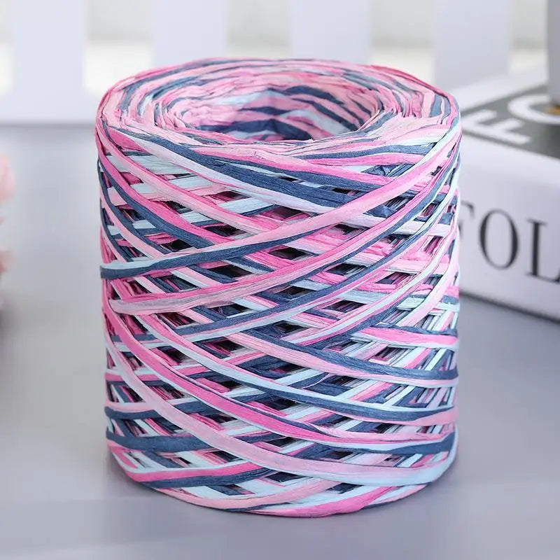 Natural Raffia Straw Yarn For Knitting Crochet Sunhat Bag