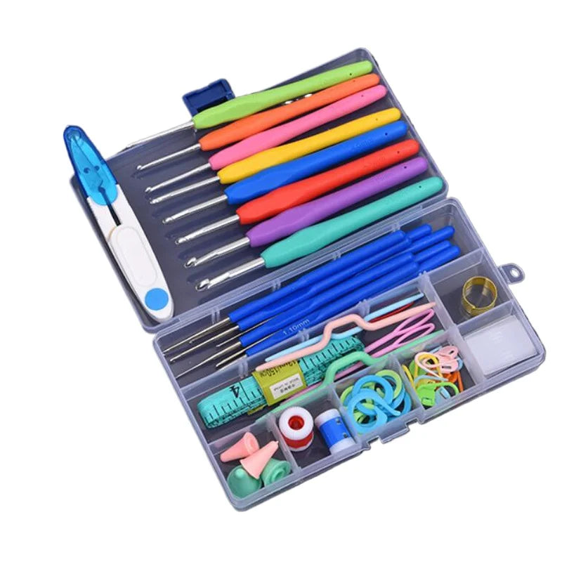 52 piece crochet Set Soft Grip Crochet Treatment Knitting needle kit DIY hand knitting art tools