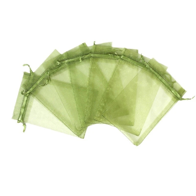 50pcs Fruit Protection Bags Anti-Bird Garden Netting Bags Strawberry Grapes Mesh Bag Plante Vegetable Netting Cover Garden Tool