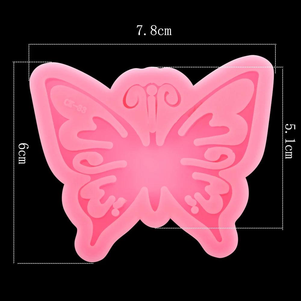 1pcs/bag Butterfly Shape Epoxy Resin Molds Charm Pendant Silcone Moulds For DIY Jewelry Making Epoxy Resin Craft Accessories