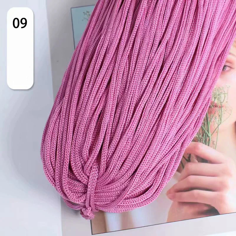 Light Body Ice Silk Thread Set For DIY Crochet Hats And Bags
