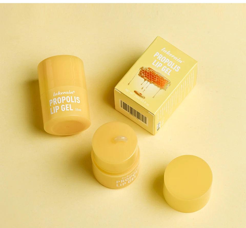 Honey Lip Butter Propolis Lipcerin Hydrating Lip Balm & Mask 12hrs Long-lasting Moisture Gentle Dispenser Exfoliation Twist Kore