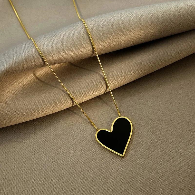 Fashion Letter Good Luck Butterfly Titanium Steel Choker Necklace For Woman Gothic Jewelry Hip Hop Party Sexy Clavicle Chain