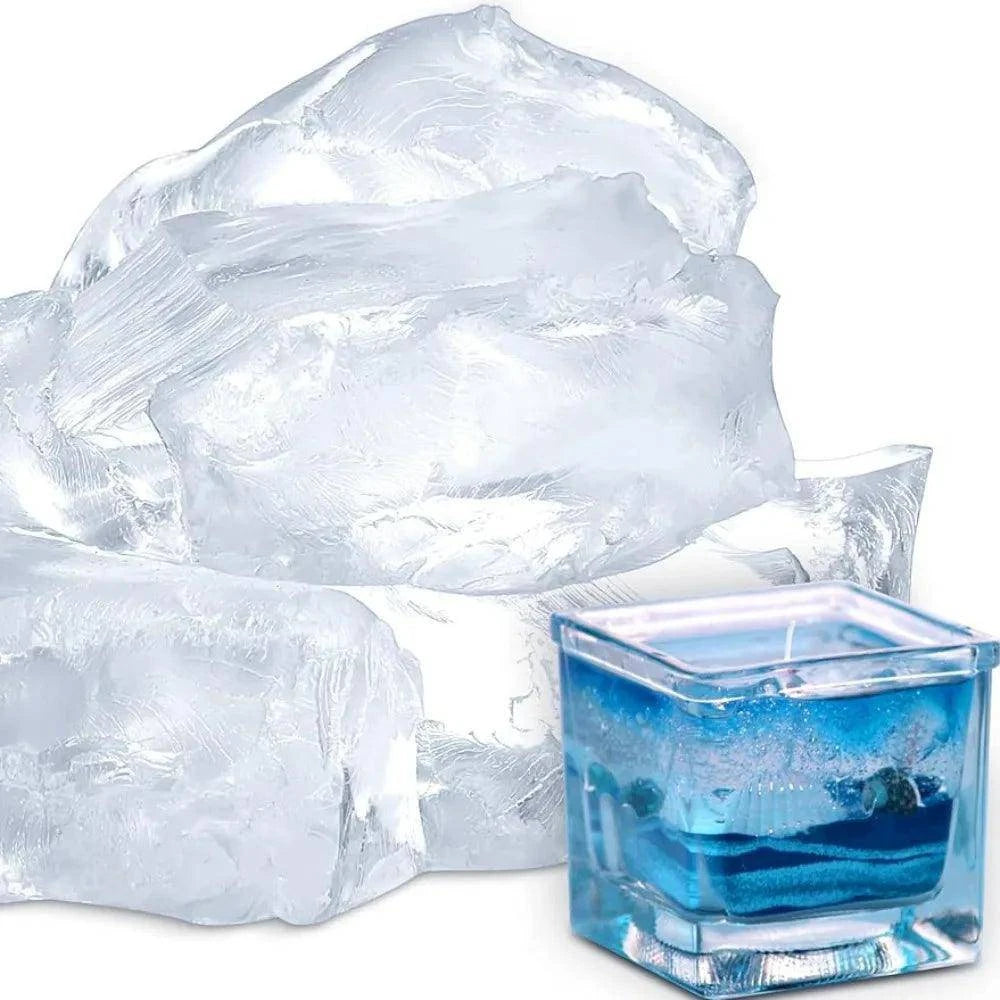 1 Pound (500g) jelly candle raw material for high-density transparent gel wax made from DIY candles - Winord