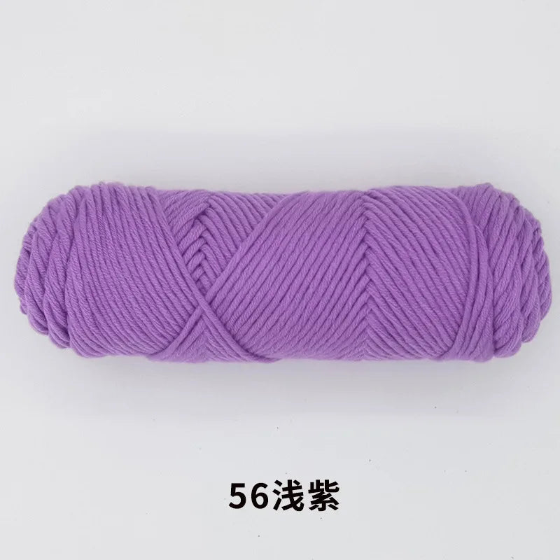 Milk Cotton Yarn 8 Ply Acrylic Crochet For Amigurumi Doll