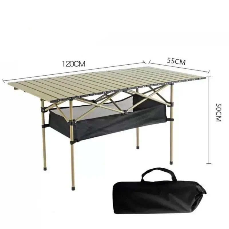 Lifting Table Outdoor Folding Table And Chair High-end Chicken Rolls Table Picnic Cake Table Camping Barbecue Table Beach Table