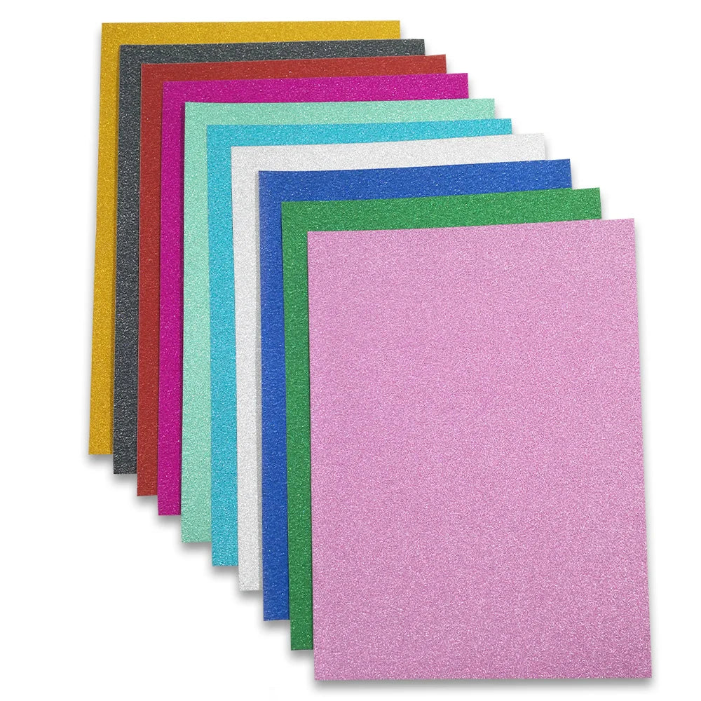 A4 210GSM 210*297mm Stationery Paper Smooth Glossy Surface Handmade DIY Glitter Craftcard Filmed Paper