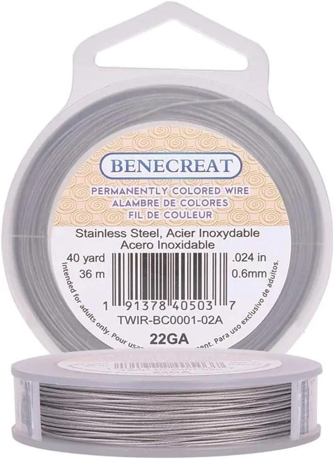 7 Strands Bead String Wire (0.25MM, 490FT) Nylon Coated Stainless Steel Beading Wire for Necklace Bracelet Making