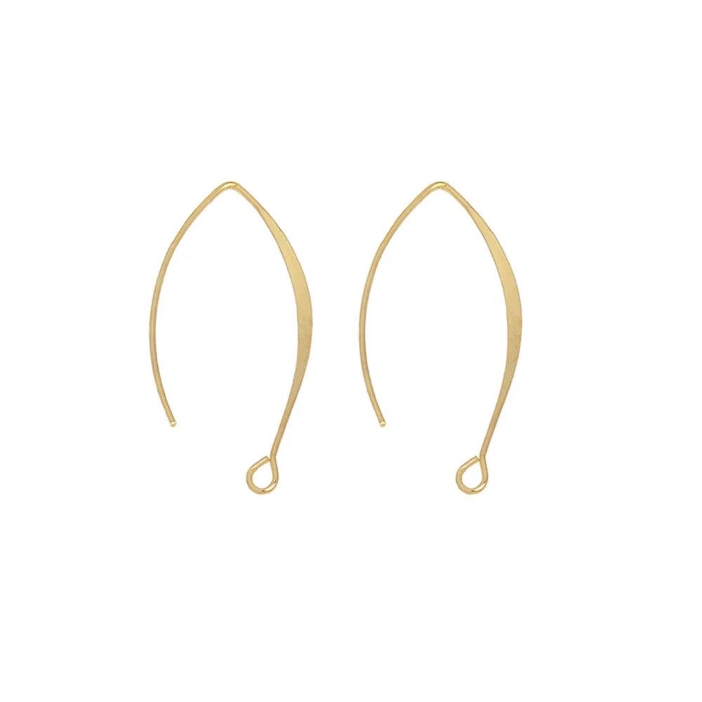 20Pcs 925 Sterling Silver Plated Ear Wires V-shape Earrings Hook For DIY Earring Jewelry Making Crafting