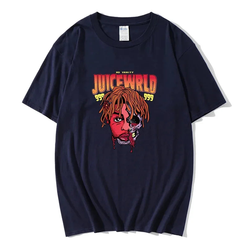 Rapper Juice Wrld 999 Short T Shirt Men's Women's Letter Printed Tshirts Y2k Casual Fashion Sportswear Summer Clothing