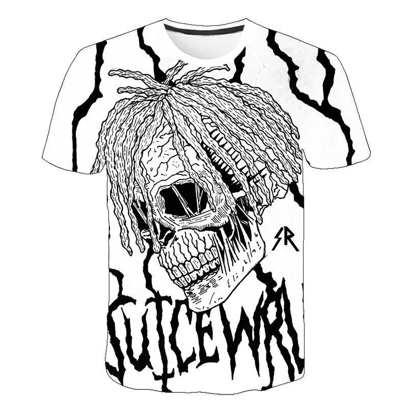 Rapper Juice Wrld 999 Short T Shirt Men's Women's Letter Printed Tshirts Y2k Casual Fashion Sportswear Summer Clothing