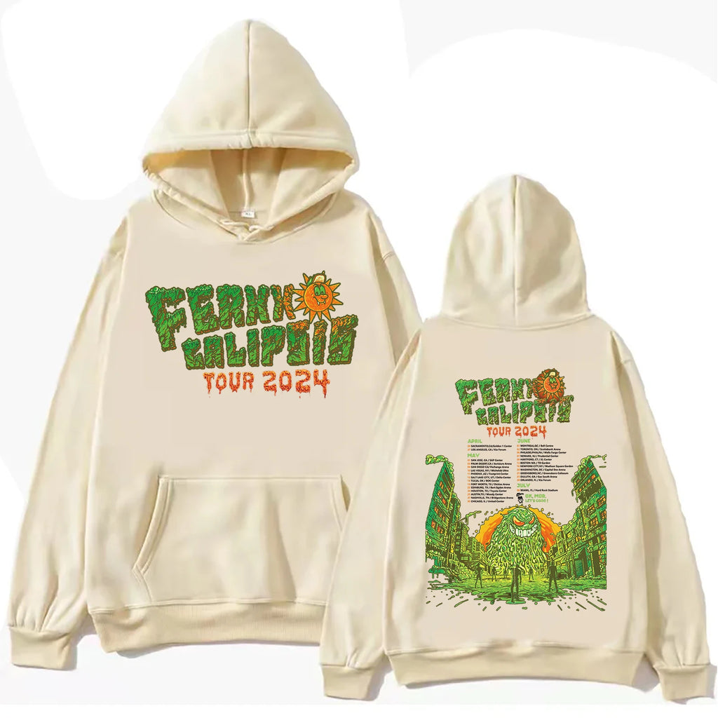 Ferxxocalipsis World Tour 2024 Hoodie Man Woman Feid Ferxxo Long Sleeve Streetwear Harajuku Fans Gift Pullover Tops