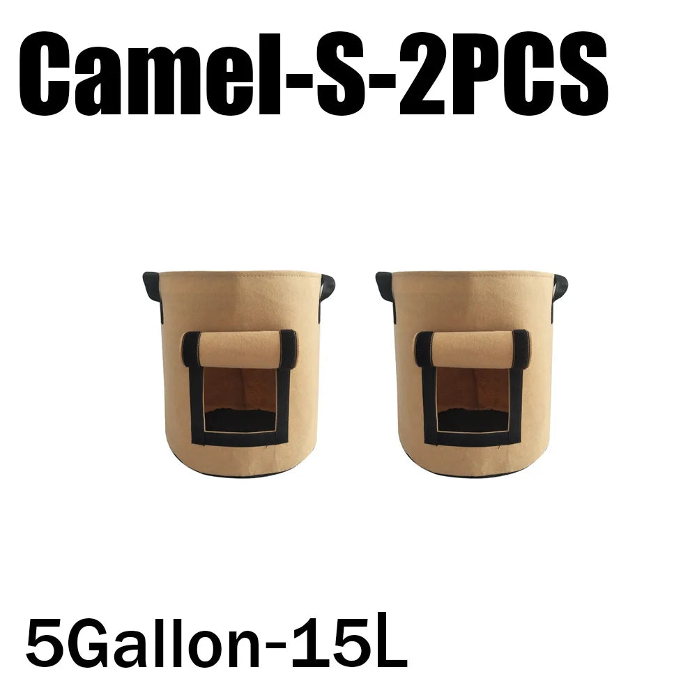 3Styles Felt plant grow bags nonwoven fabric garden potato pot greenhouse vegetable growing bags moisturizing vertical tools