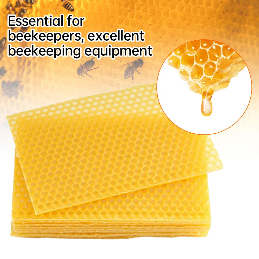 10/20Pcs DIY Beeswax Honeycomb Sheets Craft Hive Bee Wax Honey Candles Making Bees Wax Honeycomb Beekeeping Supplies 13.2x9cm