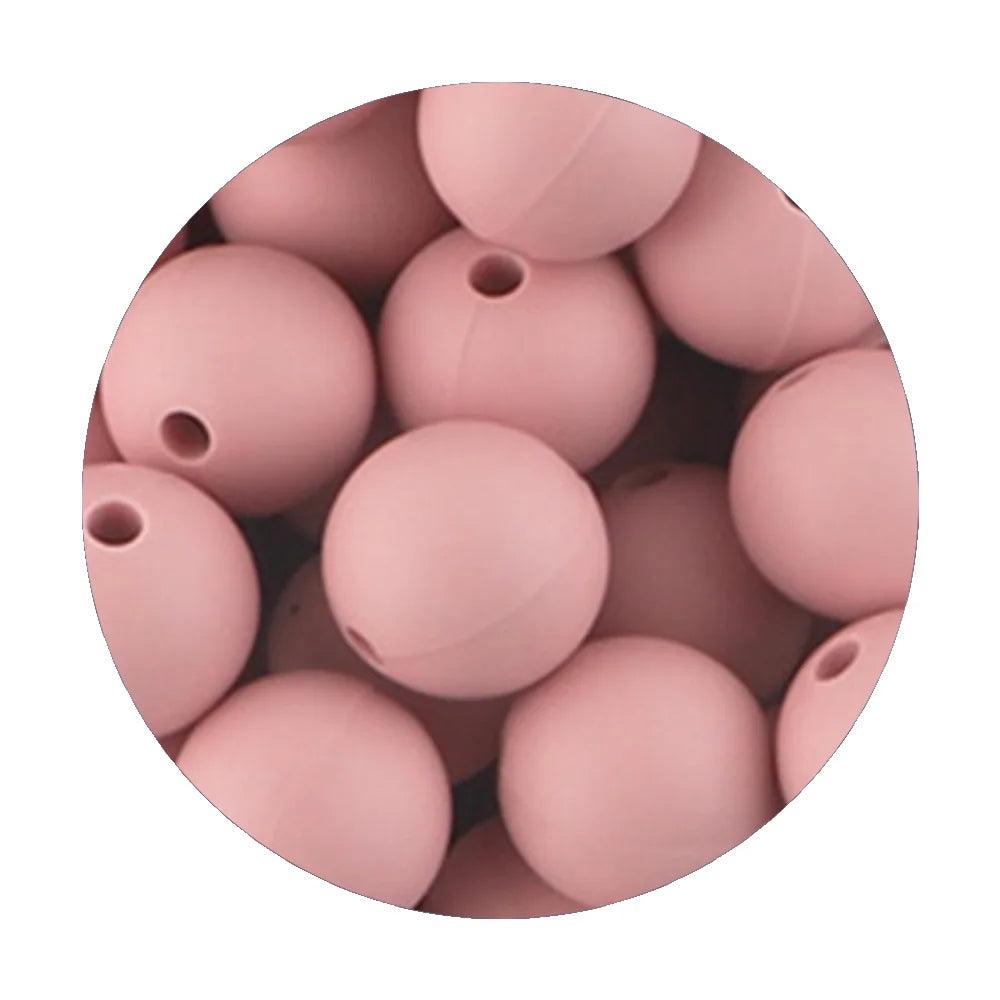Kivoct 100Pcs 12MM Round Silicone Beads For Jewelry Making DIY  Pacifier Chain Necklace Keychain Accessories
