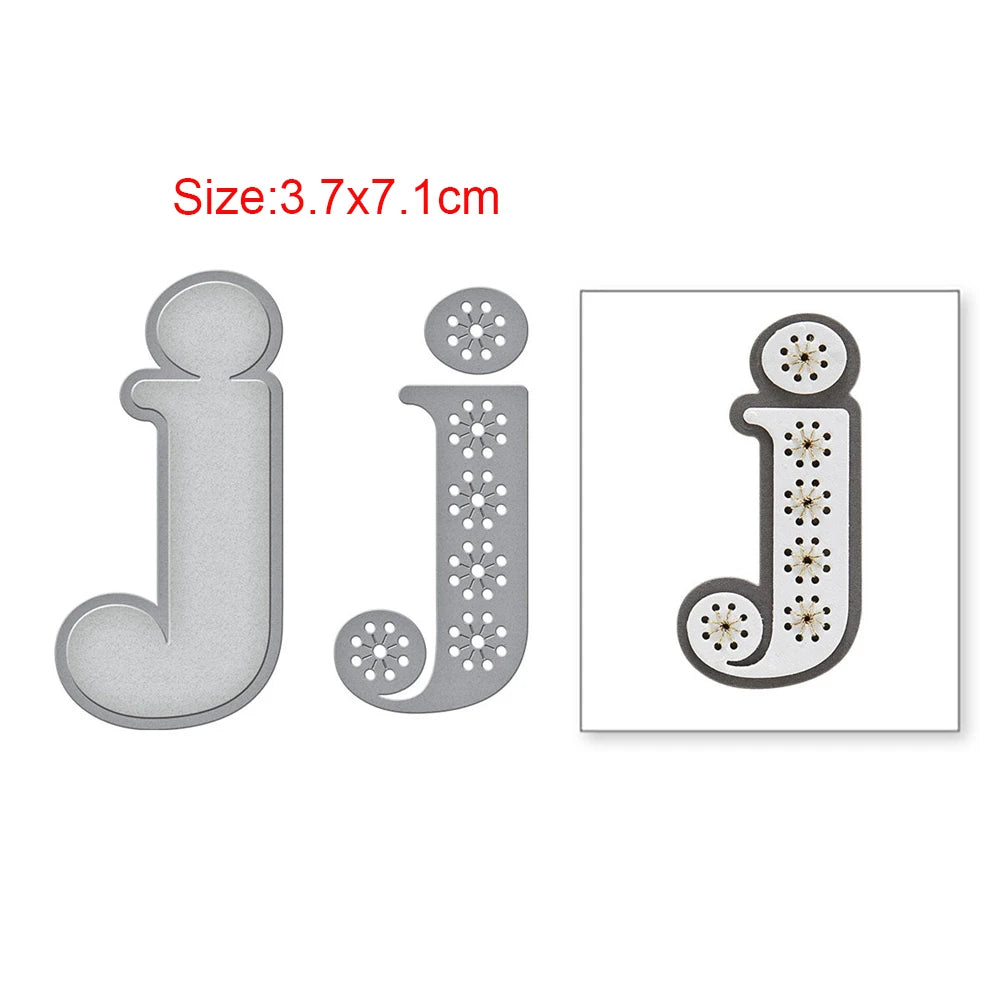 Stitched Alphabet Metal Cutting Dies Stitched Punctuation Symbols Numbers Die Cuts for DIY Scrapbooking Crafts Card Making