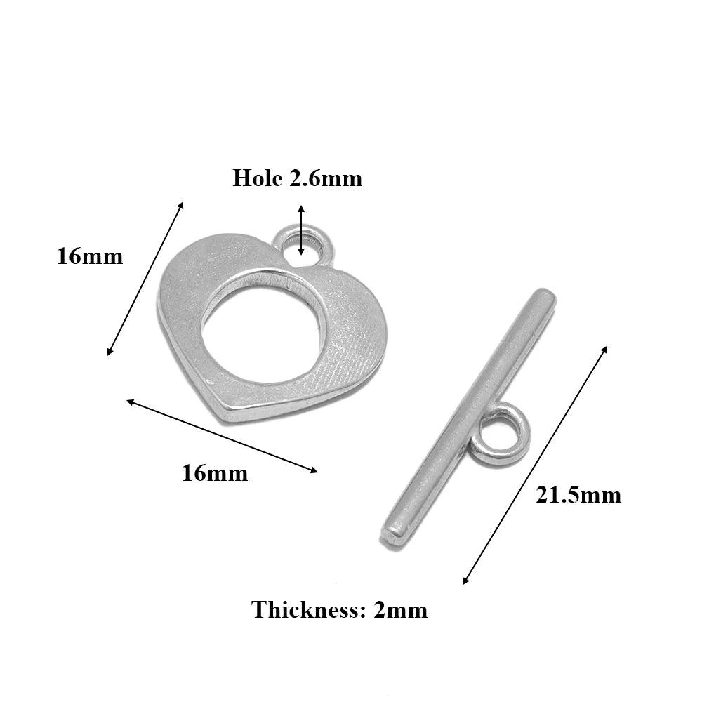 4 Sets Stainless Steel Gold Toggle OT Clasps for DIY Jewelry Making Necklaces Connectors Fasteners Bracelets Hooks Supplies